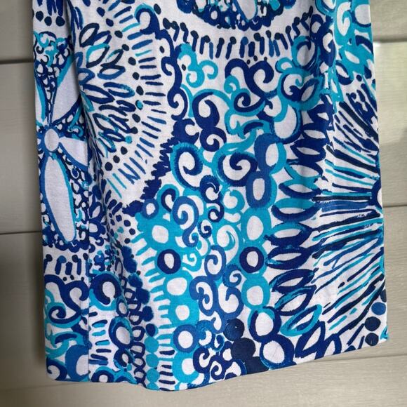 Lilly Pulitzer Georgia May Palazzo Pant Size Medium Resort White Midnight Blues - Picture 6 of 8